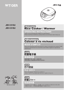 Mode d’emploi Tiger JBV-S18U Cuiseur à riz