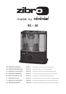 Manual de uso Zibro RS 30 Calefactor