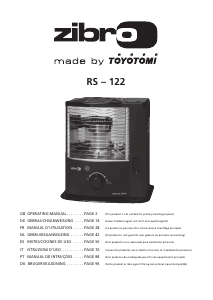 Manual de uso Zibro RS 122 Calefactor