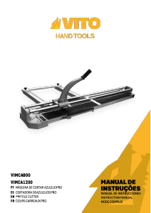 Manual Vito VIMCA1200 Máquina de corte ladrilhos