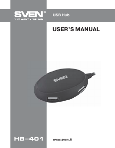 Manual Sven HB-401 USB Hub