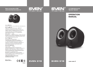 Manual Sven 316 Speaker