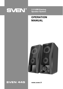 Manual Sven 445 Speaker