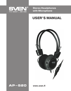 Manual Sven AP-520 Headset