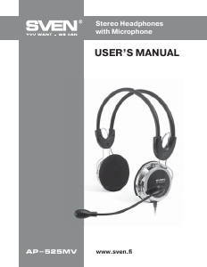 Manual Sven AP-525MV Headset