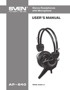 Manual Sven AP-640 Headset