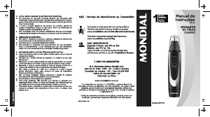 Manual Mondial TR-01 Aparador para nariz