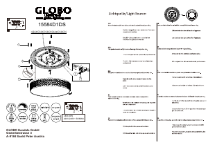 Priročnik Globo 15584D1DS Svetilka