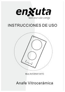 Manual de uso Enxuta AVCENX130TC Placa