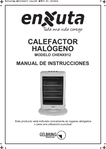 Manual de uso Enxuta CHENX912 Calefactor