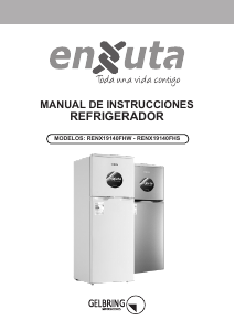 Manual de uso Enxuta RENX19140FHW Frigorífico combinado