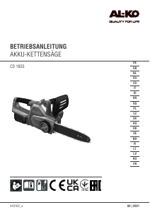 Bruksanvisning AL-KO CS 1825 Kedjesåg