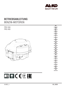 Bedienungsanleitung AL-KO PRO 350 Motor