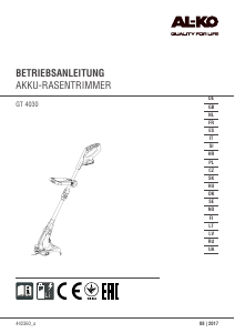 Käyttöohje AL-KO GT 4030 Nurmikon reunaleikkuri