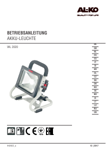 Handleiding AL-KO WL 2020 Lamp