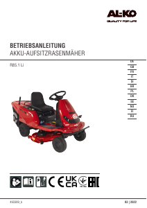 Bruksanvisning AL-KO R85.1 Li Gressklipper