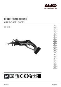 Manual AL-KO PS 1815 Reciprocating Saw