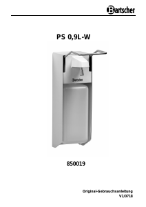 Manual Bartscher PS 0.9L-W Soap Dispenser