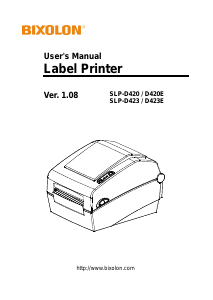 Handleiding Bixolon SLP-D420E Labelprinter
