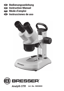 Manual de uso Bresser 5803800 Analyth STR Microscopio