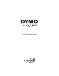 Kasutusjuhend Dymo LetraTag 200B Etiketiprinter