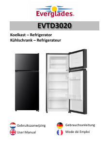 Mode d’emploi Everglades EVTD3020 Réfrigérateur combiné