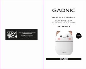 Manual de uso Gadnic DIFU029X Difusor de aroma