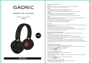 Manual de uso Gadnic ABLUE122 Auriculares
