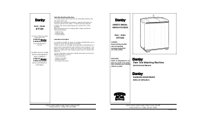 Mode d’emploi Danby DTT420 Lave-linge