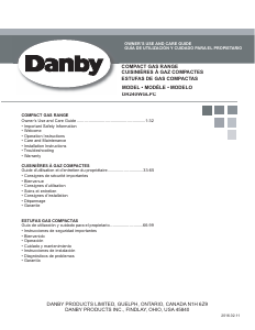 Handleiding Danby DR240WGLPC Fornuis