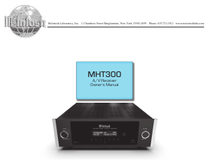 Handleiding McIntosh MHT300 Receiver