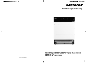 Bedienungsanleitung Medion MD 37389 Geschirrspüler