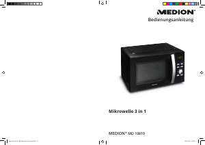 Bedienungsanleitung Medion MD 10810 Mikrowelle