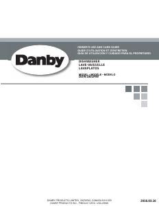 Manual de uso Danby DDW1801MW Lavavajillas