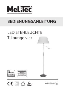 Bedienungsanleitung Melitec T-Lounge ST53 Leuchte
