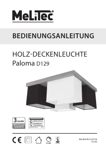 Bedienungsanleitung Melitec Paloma D129 Leuchte