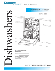 Handleiding Danby DDW1802W Vaatwasser