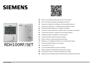 Manual de uso Siemens RDH100RF/SET Termostato