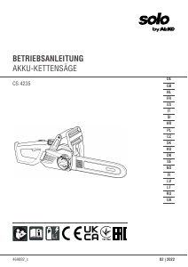 Brugsanvisning Solo CS 4235 Kædesav