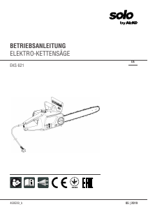 Bedienungsanleitung Solo EKS 621 Kettensäge