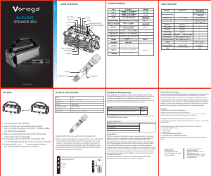 Manual de uso Vorago KSP-450 Altavoz