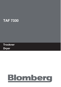 Manual Blomberg TAF 7330 Dryer