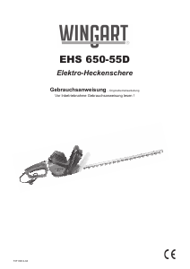 Bedienungsanleitung Wingart EHS 650-55D Heckenschere