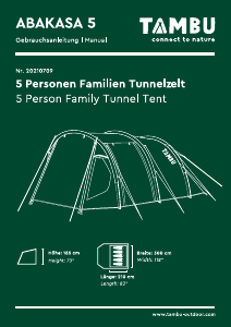 Bedienungsanleitung Tambu Abakasa 5 Zelt