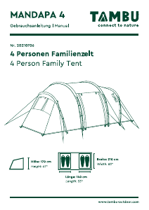 Handleiding Tambu Mandapa 4 Tent