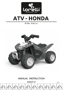 Manuale Lorelli ATV Honda Auto per bambini