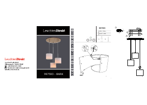 Hướng dẫn sử dụng LeuchtenDirekt 997593 Bark Đèn