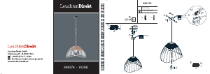 Bruksanvisning LeuchtenDirekt 998378 Kore Lampa