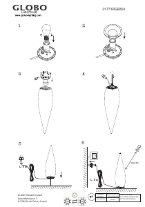 Manual Globo 31771RGBSH Lamp