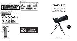 Manual de uso Gadnic TELESC12 Telescopio